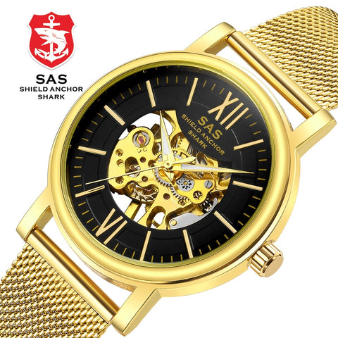 Reloj Hombre Men Skeleton Luxury Mechanical Watch