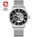 Skeleton Mechanical Watch Luxury Gold Men