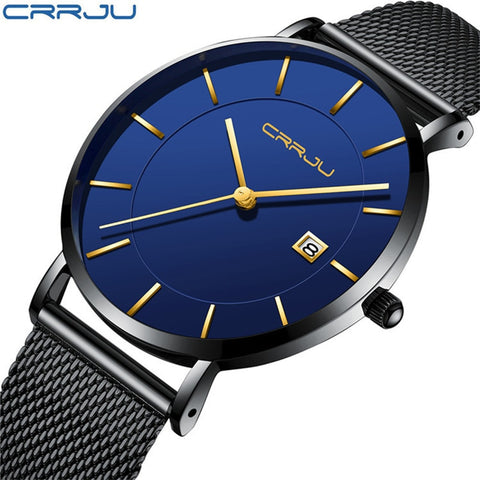 CRRJU Men's Wrist Watches Luxury Brand
