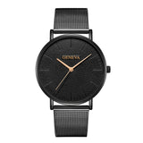Fashion Black Quartz Watch Women