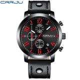 CRRJU Big Dial Mens Watches Top Brand Luxury