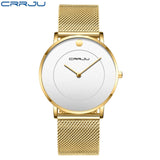 Reloj Hombre CRRJU Ultra thin Fashion Watch Men