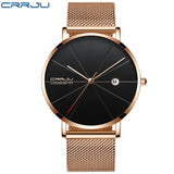 CRRJU Men Watch Top Brand Luxury