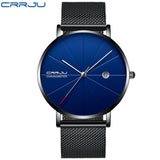 CRRJU Men Watch Top Brand Luxury