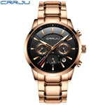 reloj hombre CRRJU Top Brand Luxury Men Watch Waterproof