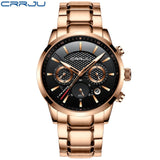 reloj hombre CRRJU Top Brand Luxury Men Watch Waterproof