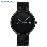 Crrju Watch Men Watch Top Brand Luxury Ultra Thin