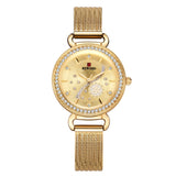 REWARD Luxury Gold Watch Top Brand Diamond Women's