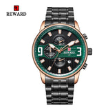 REWARD Chronograph Men Sports Watches Waterproof