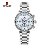 REWARD Women's Watches Luxury Silver